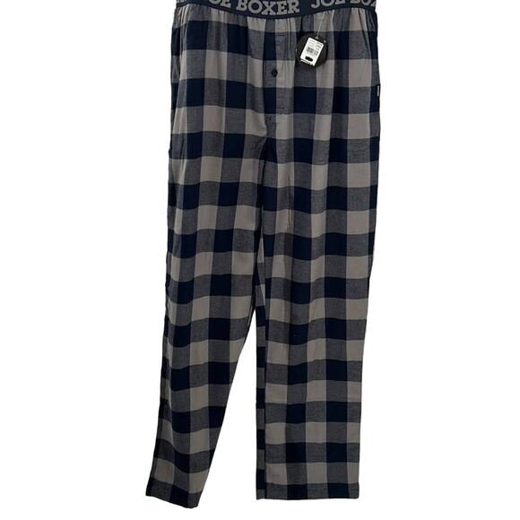 Joe Boxer Men's NWT Navy & Gray Check Pajama Bottoms Size Large - Picture 1 of 14